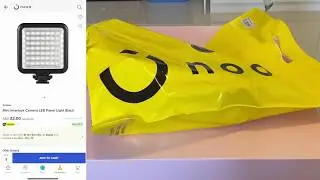 Andoer W49 Mini Interlock Camera LED Panel Light Unboxing. BEWARE! Watch before buying NOON.COM item