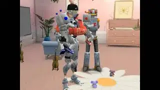 HOW I MADE MY REGULAR SIM FAMILY ALL ROBOTS! SIMS 4