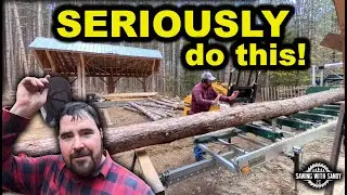 You MUST Do This to Your Woodland Mills Sawmill When Sawing Long Logs (Episode 11)