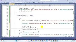 Criando um formulário de cadastro com C# e MySQL - Parte 3