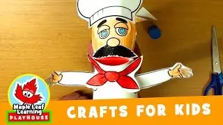 Cook Puppet Craft for Kids | Maple Leaf Learning Playhouse