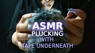 ASMR 1 Hour of Deep PLUCKING Triggers on the Fluffy Cover with Tingly Tape Underneath