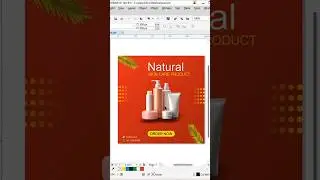 Beauty Product Post Design in CorelDraw #postdesign  #socialmediapostdesign #productpostdesign