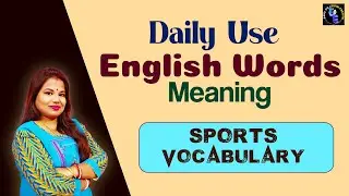 ENGLISH TO HINDI Word Meanings Related To SPORTS | English To Hindi Word Meanings | Hindi Meanings