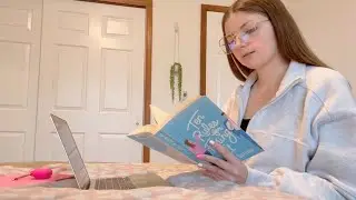 STUDY WITH ME for 1 hour (paper sounds, page flipping & typing)
