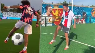 Football Players Do Freestyle Skills and Tricks! 😮