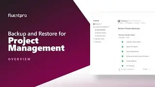 Cloud backup and restore for project management | Overview