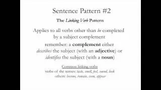 WRITING STYLE 1: Sentence Structure