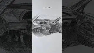 Салон ВАЗ 2114 по уровням #art #салонавто #cardrawing