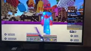 Beating my friend with insane lag  on a cube craft sever p.v.p #gaming #minecraft #mine