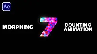 Create Morphing Counting Animation in After Effects | After Effects Tutorials
