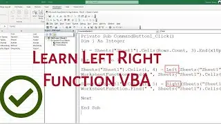 Left Right Formula | Left Right Formula VBA | How to use 