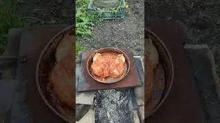 цыплёнок табака на костре 1 мая