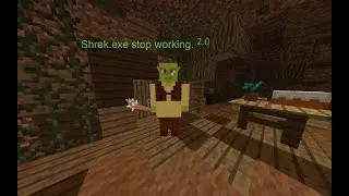 The Shrek meme 2.0 in Minecraft.