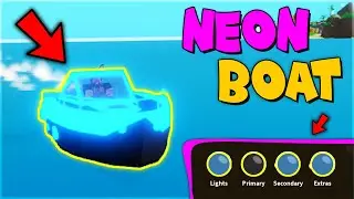 NEON BOATS In Fishing Simulator!! - ROBLOX