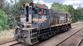 Y157 shunting + Looking around Castlemaine station