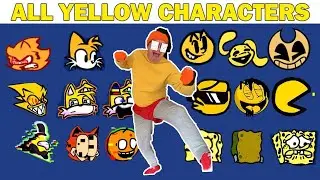 FNF Character Test Gameplay VS Playground | ALL Yellow Test in real life