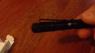 U`King Cree Q5 600LM Pen Light Portable Flashlight Torch 1 Mode 5500K Black
