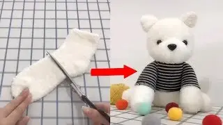 7 Doll Making Tricks From Socks - Easy Sock Hacks