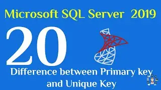 20-  SQL Server 2019 Difference between Primary key and Unique Key