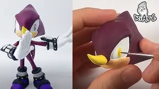 Create Espio the Chameleon with Clay / Sonic the hedgehog [kiArt]