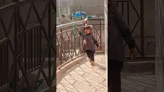 see at the end|| baby playing at the terous