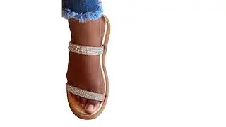 Papete com strass super confortável e com toque de elegância