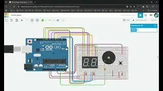 Arduino Clicker Game | Tinkercad Simulation