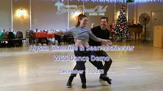 Alyssa Glanville & Sean McKeever WCS Dance Demo at SSDC 121723