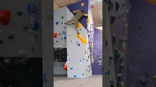 The coolest toehook ever!!!! #bouldering #shorts