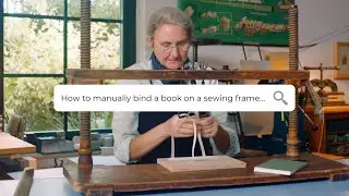 Manual bookbinding on a sewing frame & finishing of bookblock | Ingela Dierick, MDE