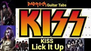 Lick It Up - KISS - Guitar + Bass TABS Lesson
