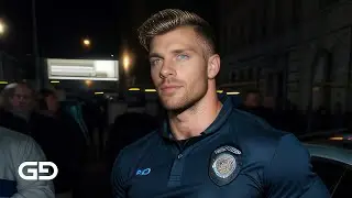 Police. Portraits of police officers, rendered with Stable Diffusion and Virile Reality v3 Beta.