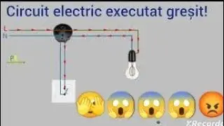 Circuit electric executat greșit!