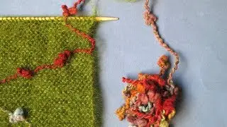Color trail scarf knitting tutorial Fair Isle