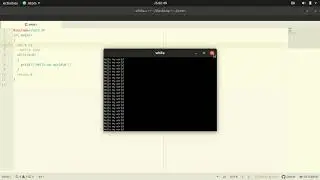 while loop in c programming langage