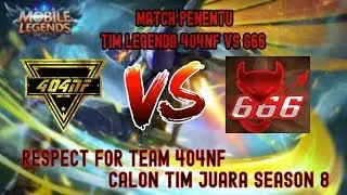MATCH 3 FRIENDLY MATCH BETWEEN LEGEND TEAM 404NF VS 666