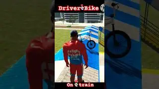 Driver Bike On Train India Bike Driveng3D(game) #shorts #trending