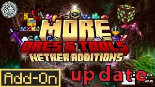 Minecraft Bedrock add on update More ores and tools 1.1