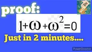 Cube roots of unity || properly proved || omega