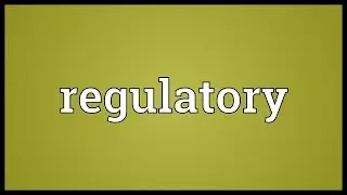 Regulatory Meaning