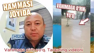 TEZKOR HISORAK SUV OMBORIDAGI VAZIYAT BARTARAF ETILDI. HISORAK SUV OMBORI HAQIDA. VAHIMA QILMANG
