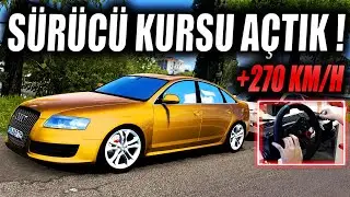 AUDI RS6 DRIVING LICENSE LESSONS!!! DEATH DRIVING COURSE!!! ETS 2 MOD 1.43 [ Logitech G29 ]