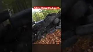 Amazing paintball sniper headshot from across the field. #paintball #shorts