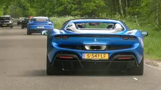 BRAND NEW Ferrari 296 GTS 830HP - Acceleration Sounds and Details!