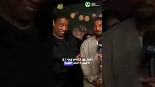 DENZEL WASHINGTON: Speaking about MICHAEL B JORDAN