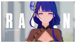 Raiden Ei and Yae Miko / 레이샤 LAYSHA - Chocolate Cream【Genshin Impact MMD/4K/60FPS】