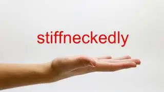 How to Pronounce stiffneckedly - American English