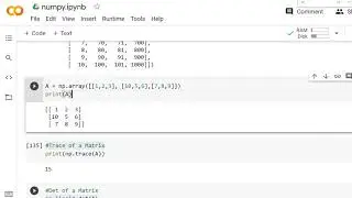 Numpy: Linear Algebra operations