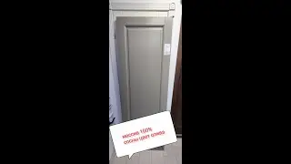 Межкомнатная дверь массив сосны цвет оливия. Со структурой двери